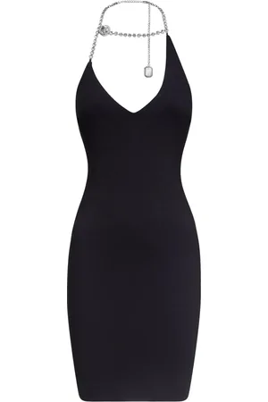 AREA Minikleid mit Kristallen