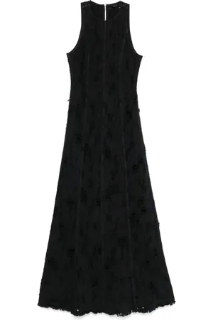 haikure Maxikleid in Distressed-Optik