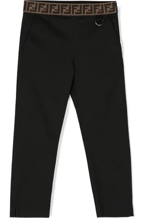 Fendi Schmale Hose mit FF-Jacquardmuster