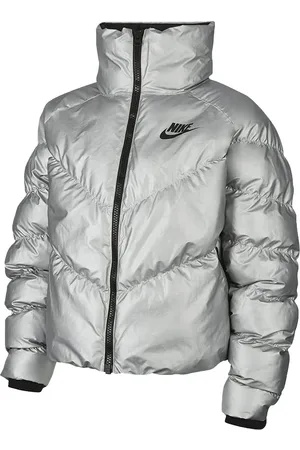 Nike Sportswear Synthetic Fill Shine Silver/Black Jacke