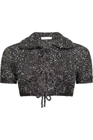 AREA Cardigan mit Pailletten