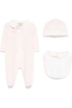 Fendi Strampler-Set mit Logo-Stickerei