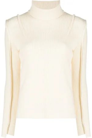 R13 Gerippter Rollkragenpullover