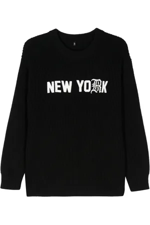 R13 Pullover mit Logo-Stickerei