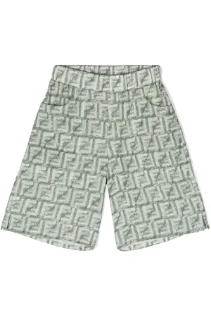 Fendi Leinenshorts mit FF-Print