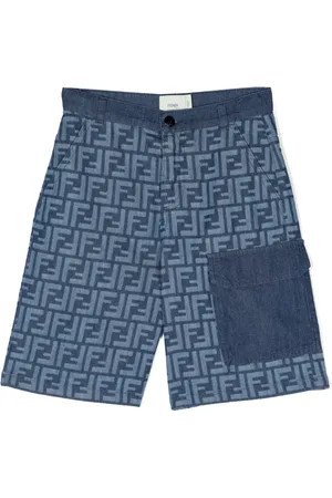Fendi Chambray-Shorts mit FF-Print