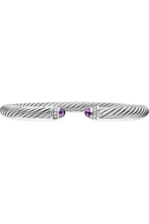 David Yurman Cable Classics Armband aus Sterlingsilber mit Diamant 5mm