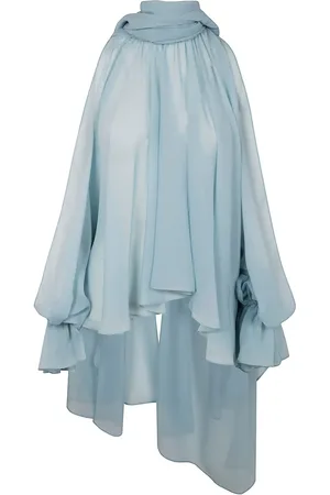 BLUMARINE Asymmetrische Georgette-Bluse