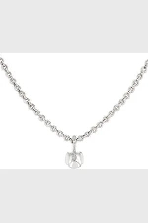 CHAUMET 18kt Weißgoldhalskette mit Diamantanhänger