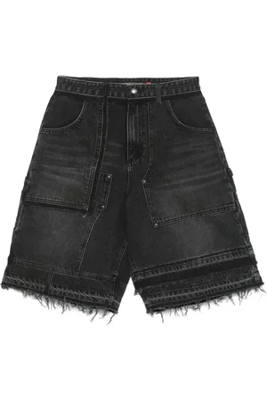 Andersson Bell Jeans-Shorts im Patchwork-Look