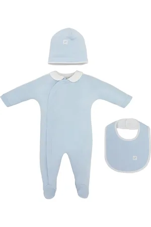 Fendi Strampler-Set mit Logo-Stickerei