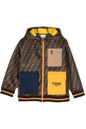 Fendi Kapuzenjacke mit Monogramm-Print