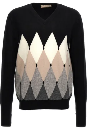 BALLANTYNE Pullover mit Argyle-Intarsie