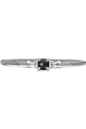 David Yurman Chatelaine Sterlingsilber-Armband mit Diamanten (3mm)