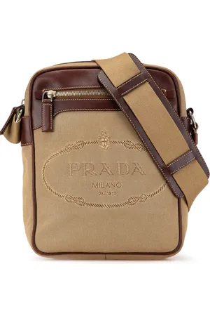 Prada 2000-2024 Canapa Logo Umhängetasche aus Canvas