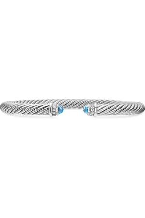 David Yurman Cable Classics Armband aus Sterlingsilber mit Diamant 5mm