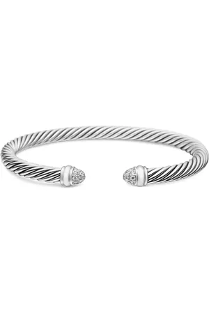 David Yurman Cable Classics Armband aus Sterlingsilber mit Diamant 5mm