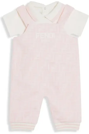 Fendi Strampelanzugset mit Zucca-Monogramm
