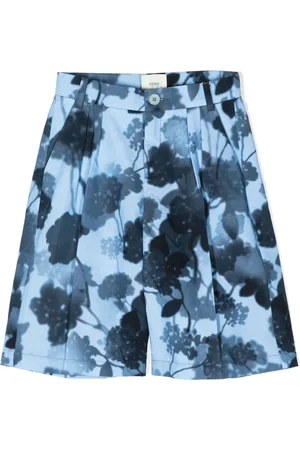 Fendi Bundfaltenshorts mit Blumen-Print
