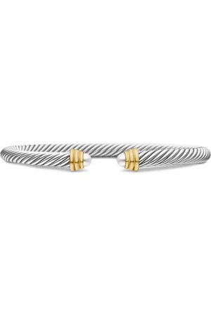 David Yurman 14kt Classic Cable Gelbgold- und Sterlingsilberarmband 5mm