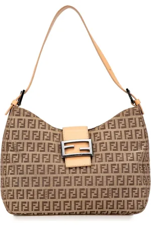 Fendi 2000-2010 Zucchino Canvas Schultertasche
