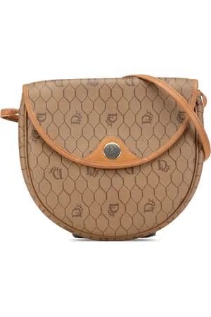 Dior 20th Century Honeycomb Umhängetasche aus beschichtetem Canvas