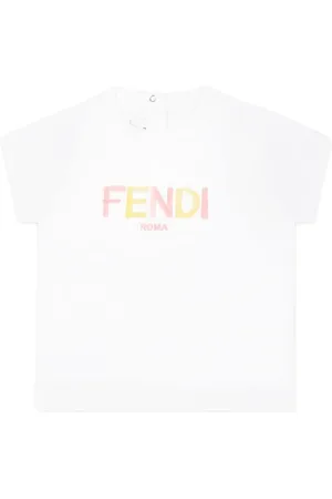 Fendi T-Shirt mit Logo-Stickerei