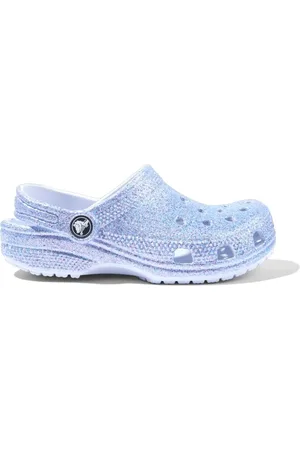 Crocs Glitter-Sandalen mit Klettverschluss