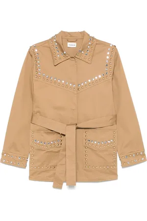 P.A.R.O.S.H. Gefütterte Jacke mit Nieten