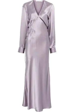 CHRISTOPHER ESBER Seiden-Maxikleid mit überkreuzten Trägern