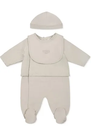 Fendi Strampler-Set mit Logo-Stickerei