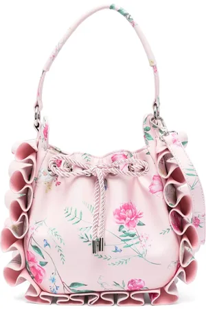 MONNALISA Gerüschte Schultertasche mit Blumen-Print