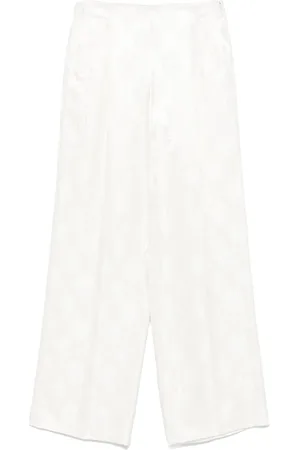 Fendi Hose mit Blumenjacquard
