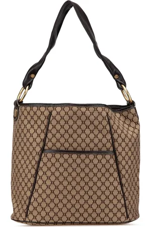 Céline 2000 Macadam Canvas Schultertasche