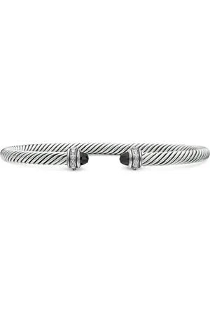 David Yurman Cable Classics Armband aus Sterlingsilber mit Diamant 4mm
