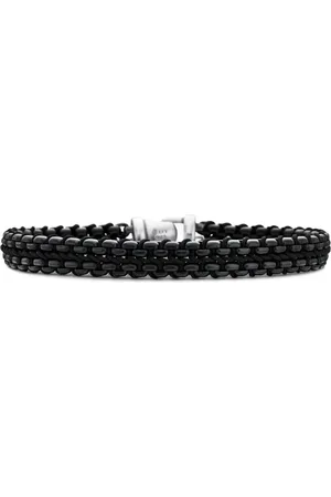David Yurman Woven Box Chain Armband aus Sterlingsilber 10mm