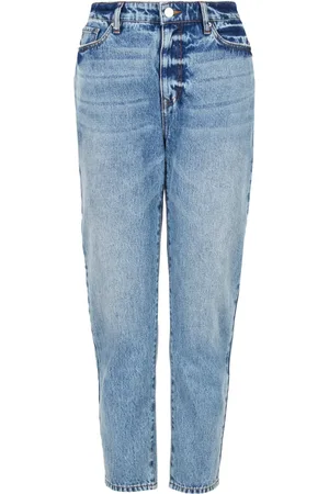Armani Exchange Lang geschnittene Tapered-Jeans mit Logo-Applikation