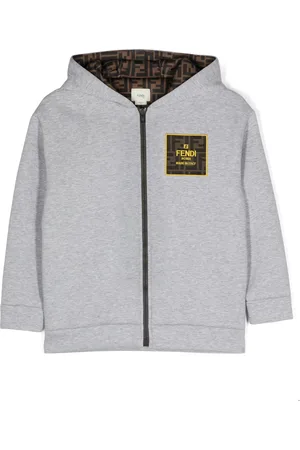 Fendi Kapuzenjacke mit Logo-Applikation