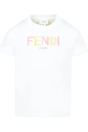 Fendi T-Shirt mit Logo-Stickerei