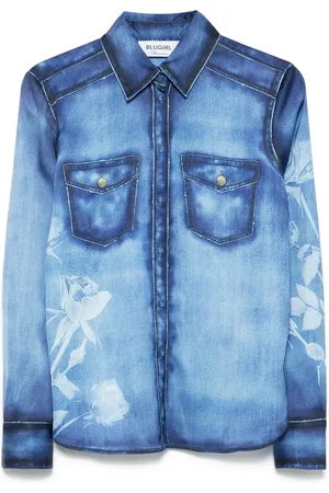 Blugirl Hemd mit Denim-Print