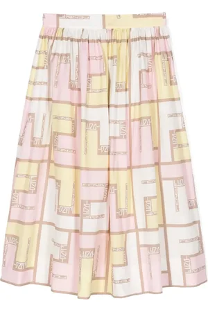 Fendi A-Linien-Rock mit FF