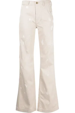 R13 Hose mit Farbklecks-Print