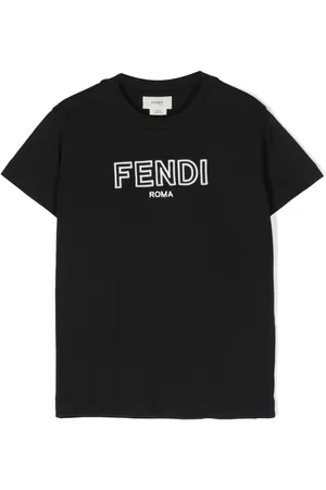 Fendi T-Shirt mit Logo-Stickerei