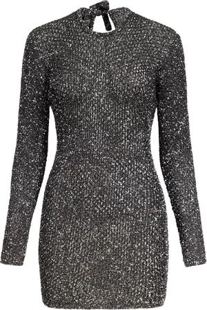AREA Gehäkeltes Minikleid