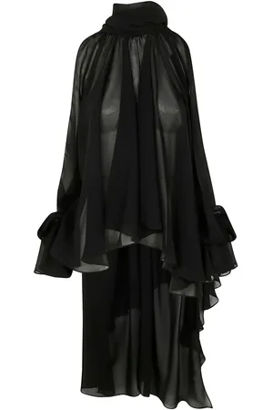 BLUMARINE Asymmetrische Georgette-Bluse