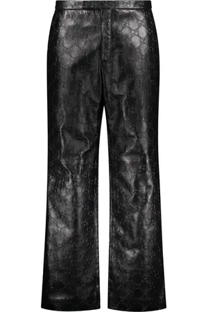 Gucci Lederhose mit GG