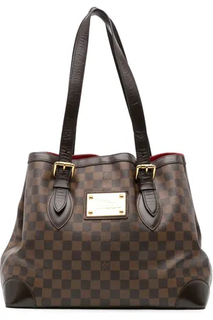 LOUIS VUITTON 1990-2024 Damier Ebene Hampstead MM Tote Bag