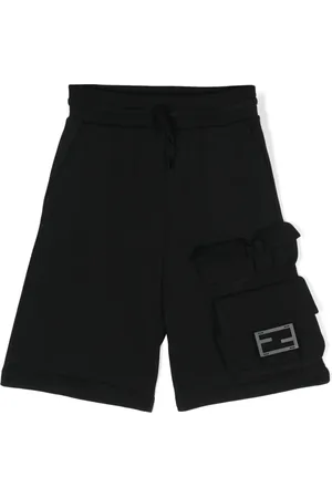 Fendi Joggingshorts mit Logo-Schild