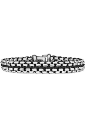 David Yurman Woven Box Chain Armband aus Sterlingsilber 12mm