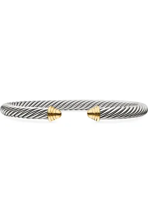 David Yurman 14kt Classic Cable Gelbgold- und Sterlingsilberarmband 5mm